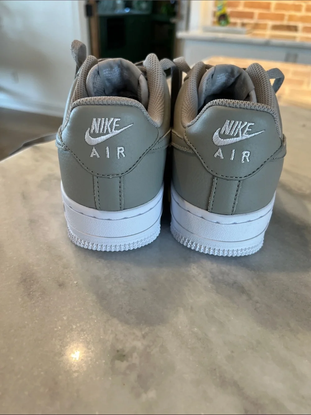 Women’s Nike Air Force 1  in Grey with White Sole